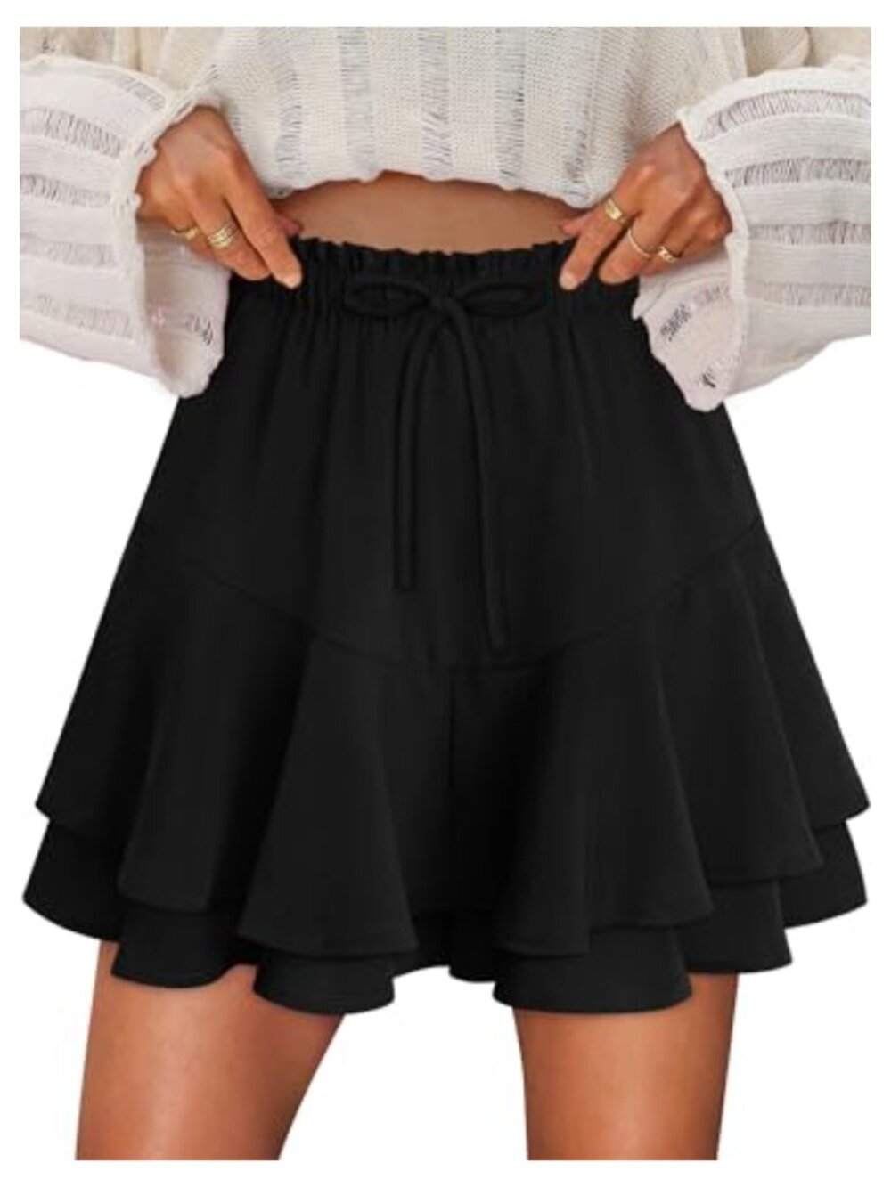 Women's Flowy Ruffle Skort Tennis Skirt Shorts